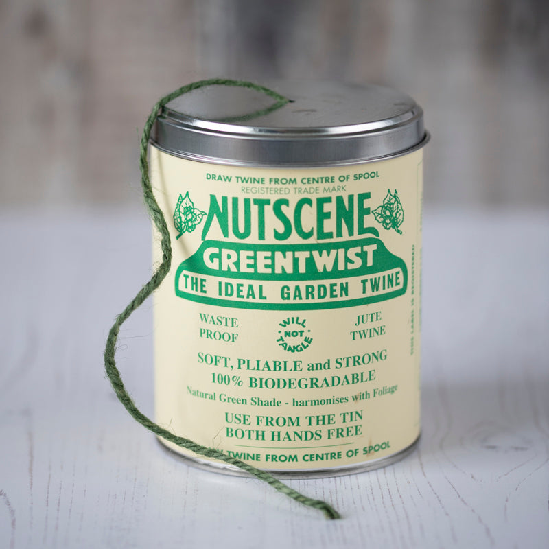 Nutscene® Green Twine in a Tin Retro Style