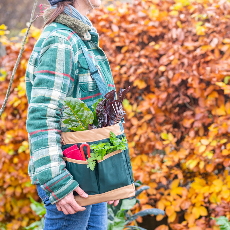 Garden Tool Bag (Tan & Green)