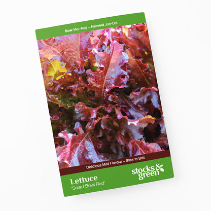 Lettuce 'Salad Bowl Red' Seeds